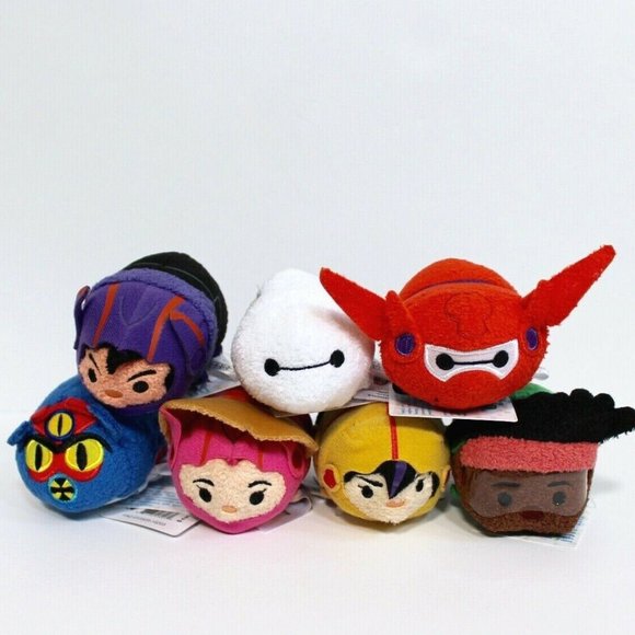 Disney Other - Disney Mini tsum tsum Big Hero 6 Characters Plush 3.5" Lot of 7